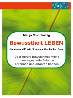 cover image of Bewusstheit leben